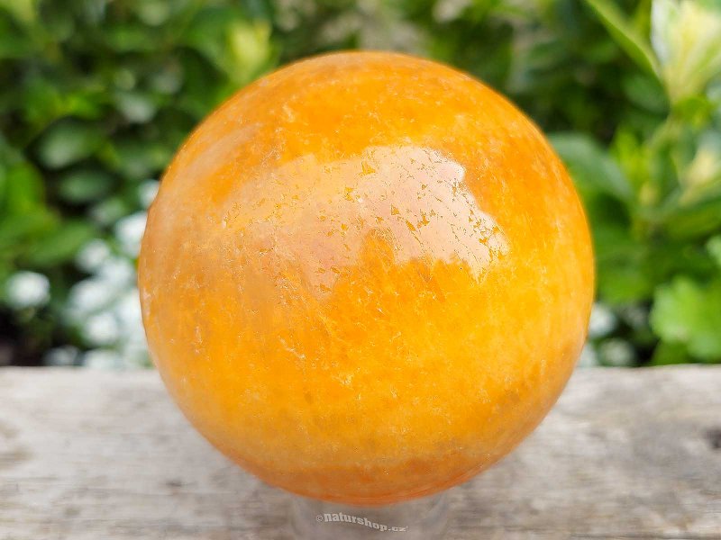 Koule z kalcitu oranžového Ø74mm Pákistán