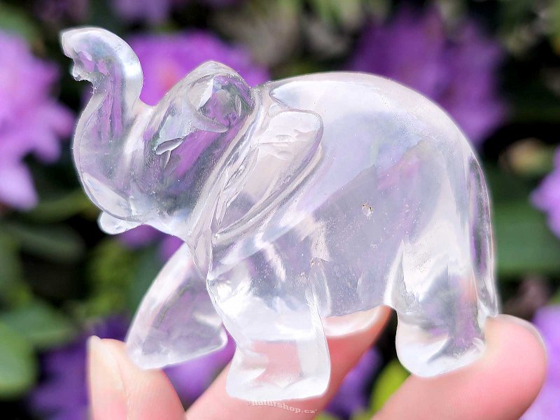 Lucky elephant crystal from India 81g
