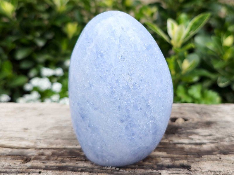 Calcite blue standing stone (Madagascar) 489g