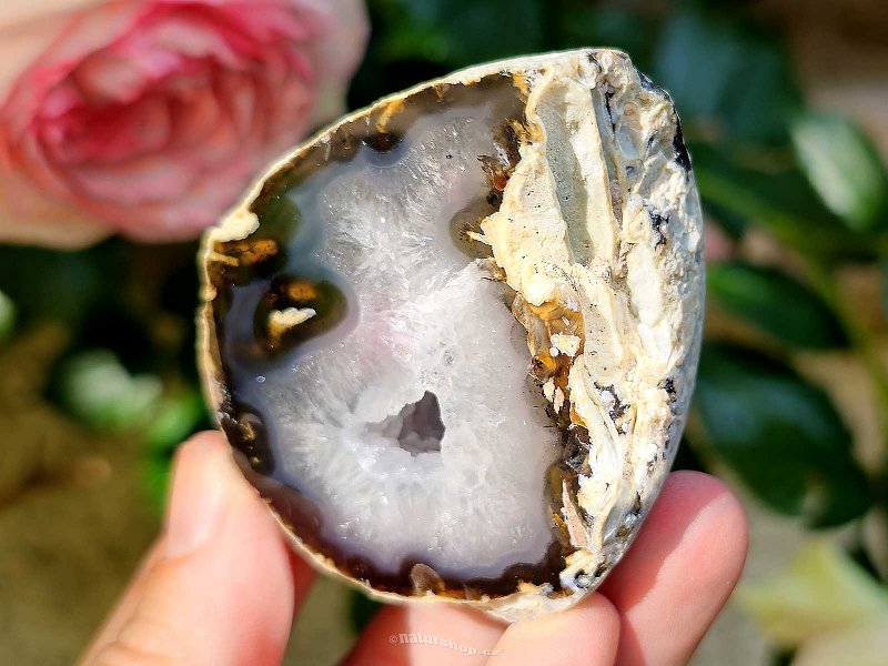 Agate geode with cavity 139g from Brazil