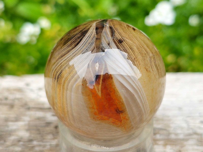 Agate sardonyx ball Ø 34mm