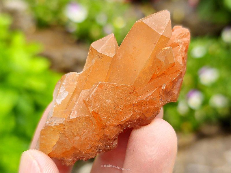 Tangerine křišťál drúza s krystaly 37g (Brazílie)