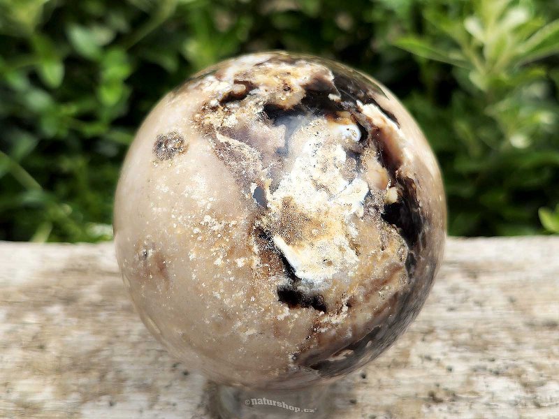 Hladká koule opál tmavý Ø80mm (Madagaskar)