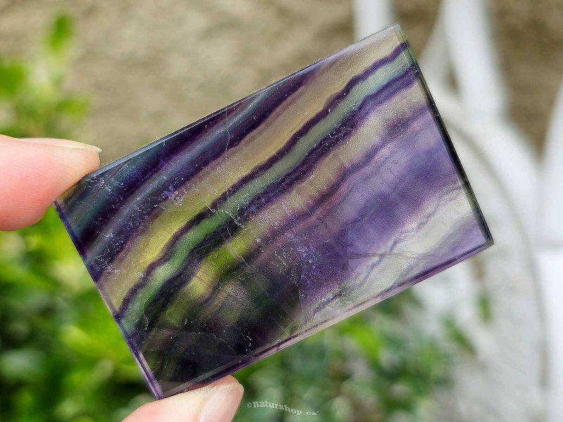 Polished plate fluorite from China 39g