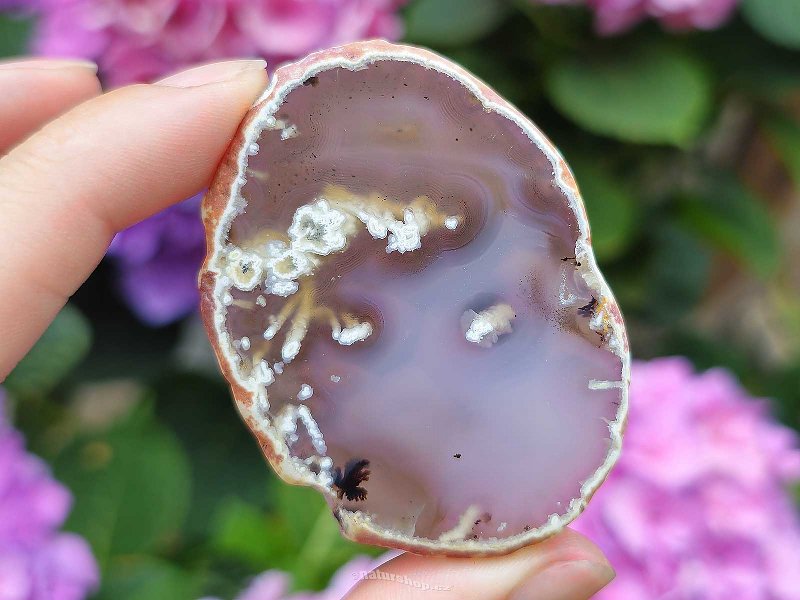 Light agate slice from Brazil 21g