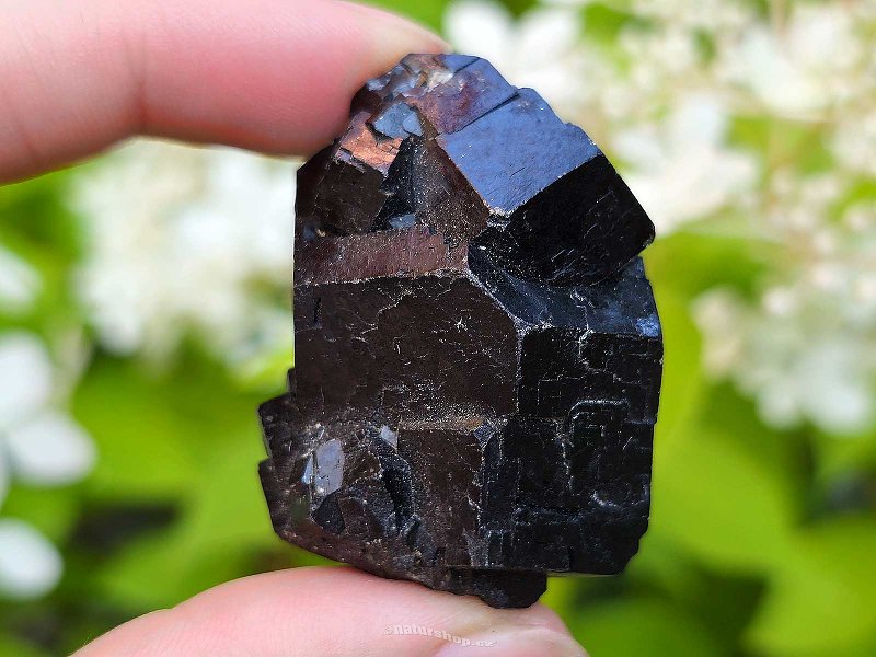 Granát melanit surový krystal Mali 50g