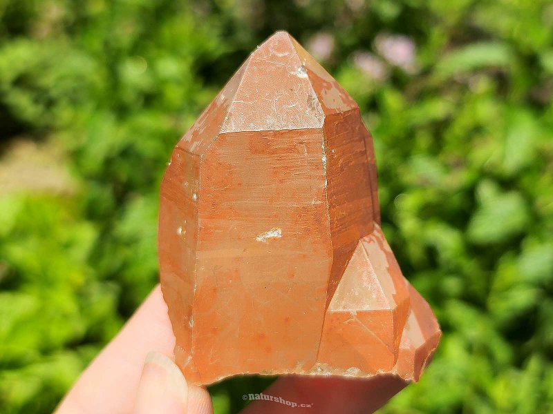 Křišťál tangerine přírodní krystal Brazílie 92g