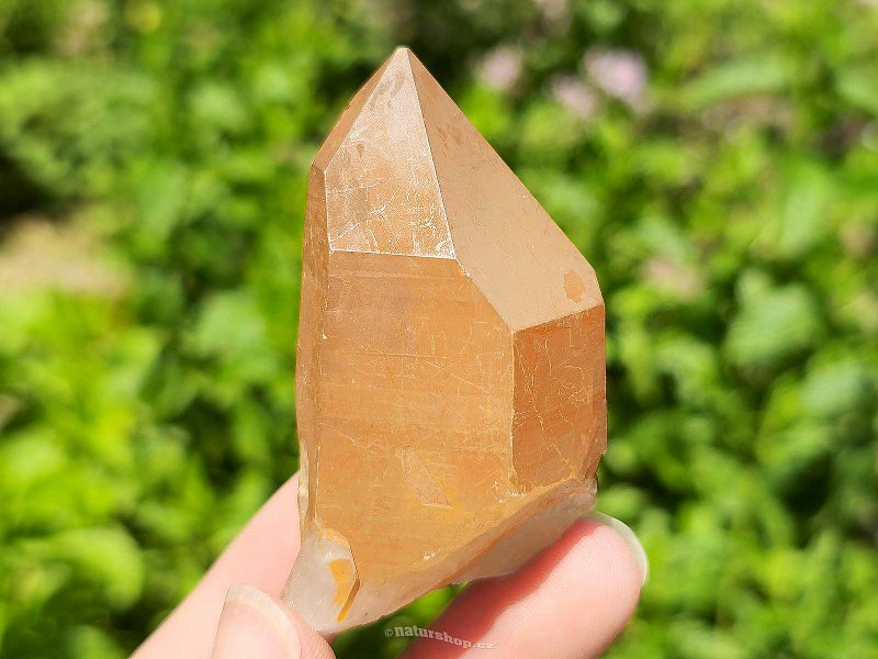 Křišťál tangerine přírodní krystal Brazílie 61g