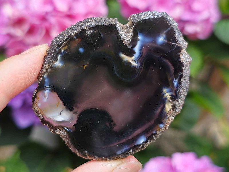 Agate slice dark Brazil 26g