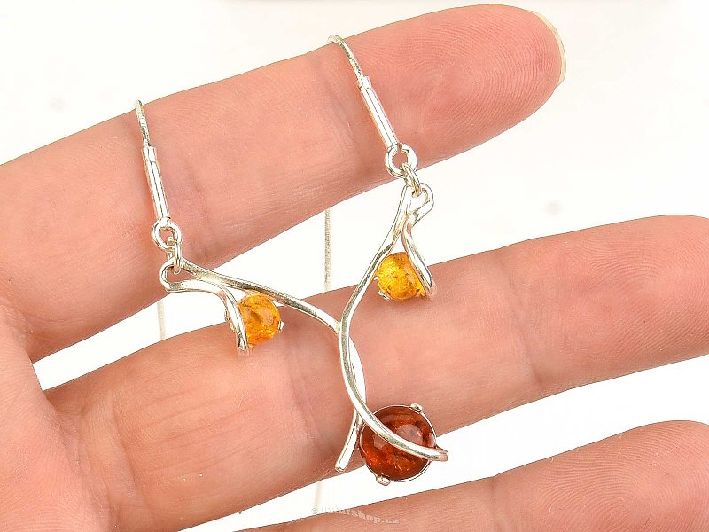 Amber necklace Ag 925/1000 42.5cm 5.6g