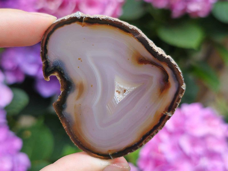 Light agate slice from Brazil 24g