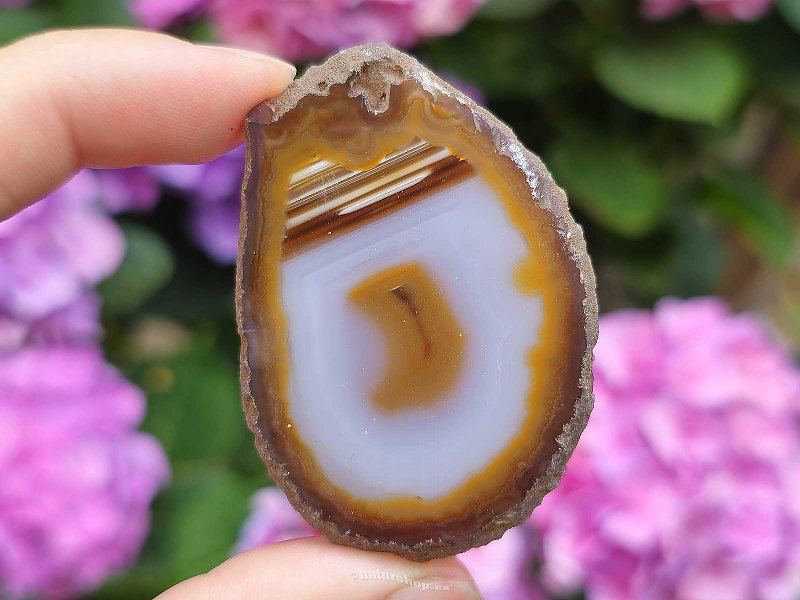 Light agate slice from Brazil 20g