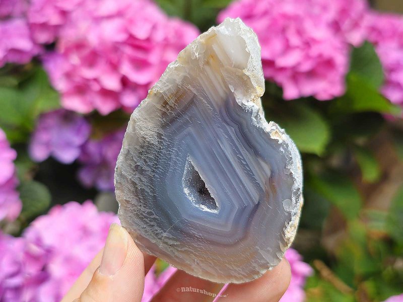Geode gray agate with a hollow Brazil 167g