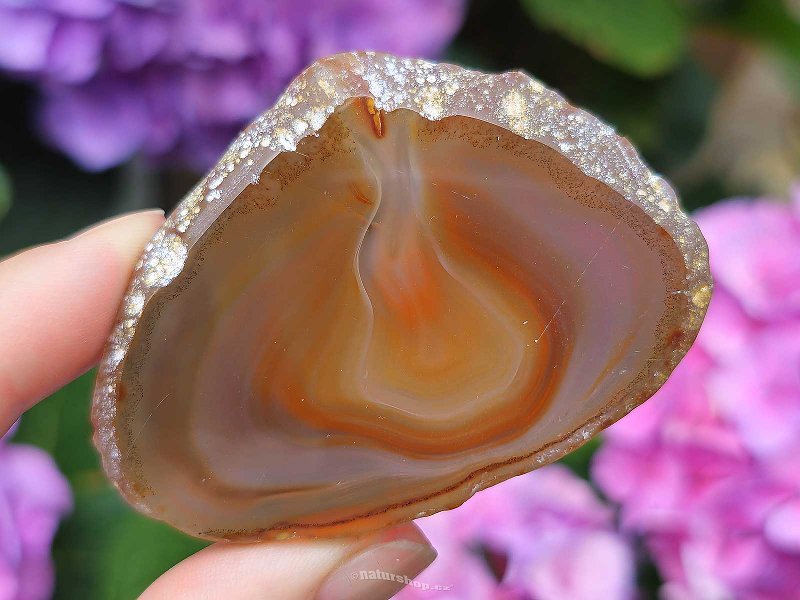 Brown agate slice from Brazil 26g