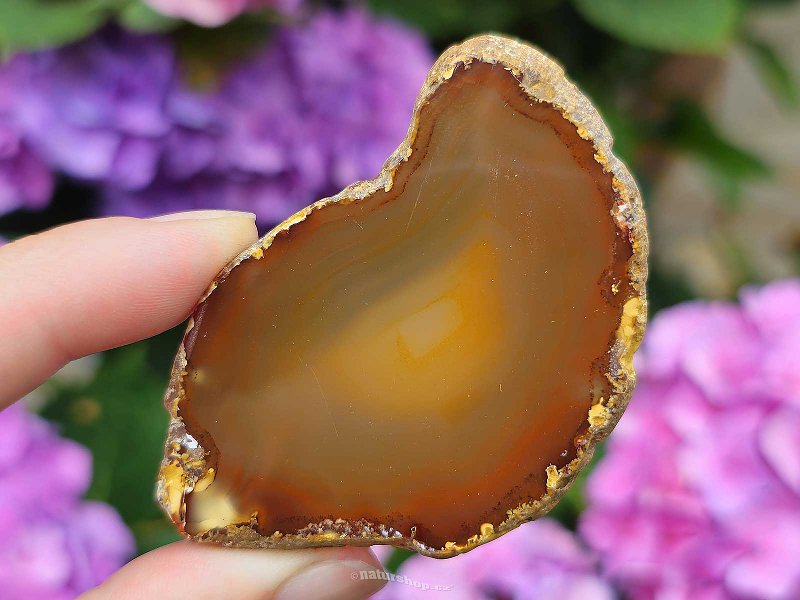 Brown agate slice from Brazil 23g