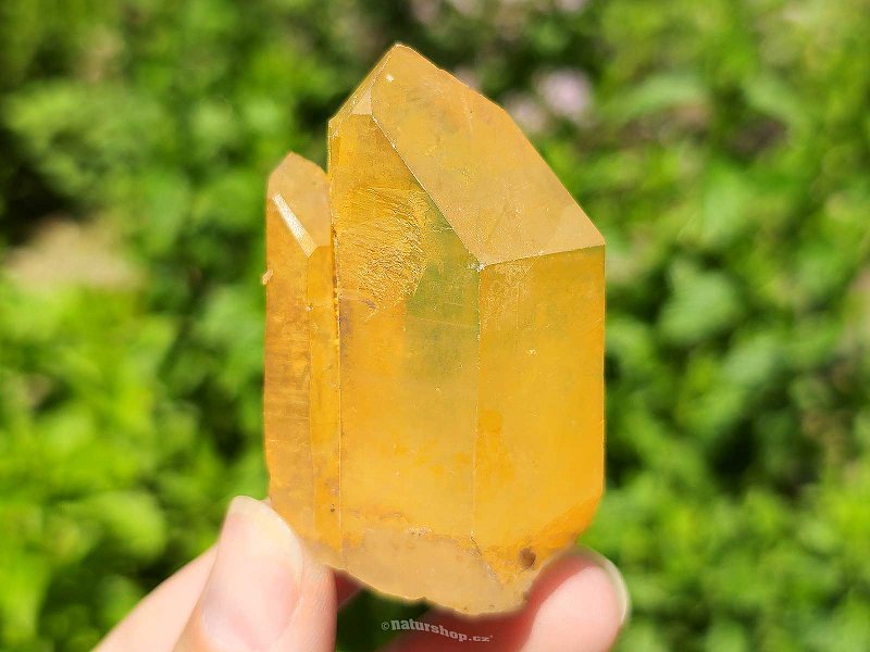 Křišťál tangerine přírodní krystal Brazílie 79g