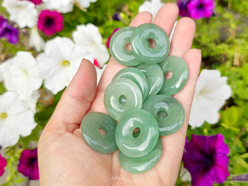 Aventurine donut on skin approx. 30mm