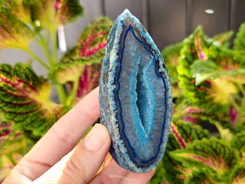 Agate geode turquoise 191g from Brazil