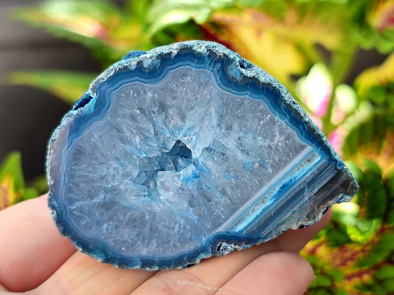 Agate geode turquoise 112g from Brazil