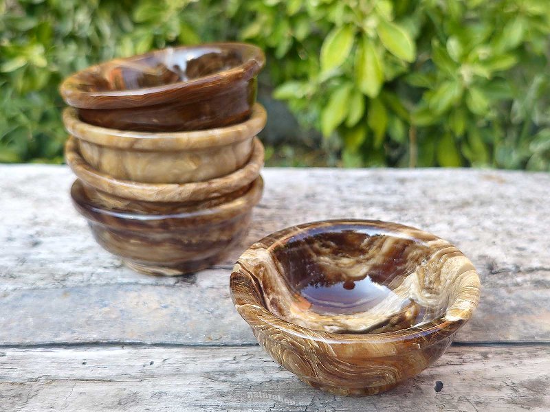 Calcite chocolate smaller bowl from Pakistan