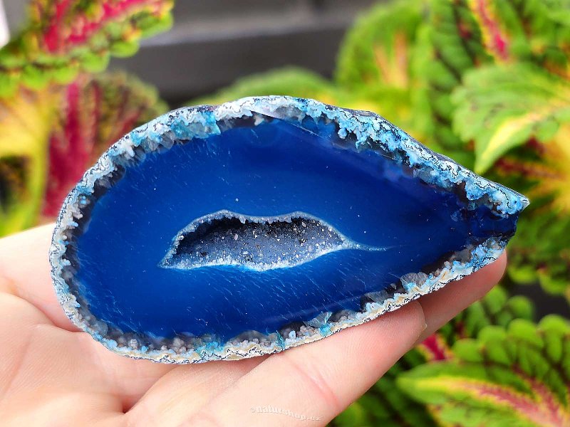 Agate geode turquoise 114g from Brazil