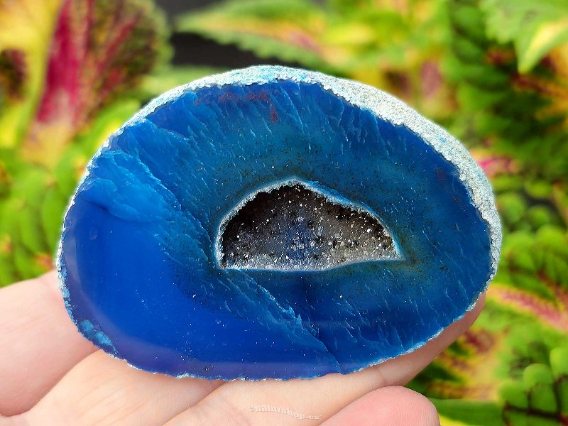 Agate geode turquoise 121g from Brazil