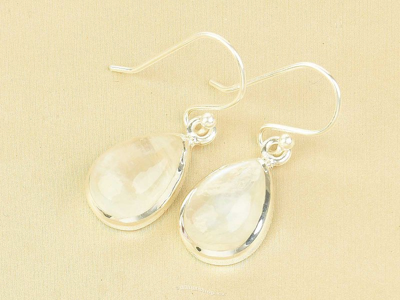 Moonstone Teardrop Earrings Ag 925/1000