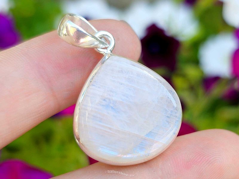 Moonstone drop silver Ag 925/1000 7.9g