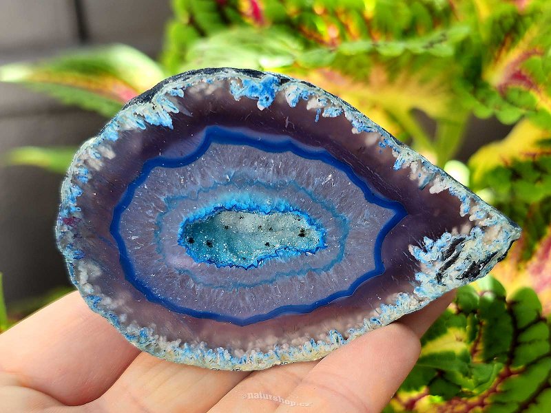 Agate geode turquoise 159g from Brazil