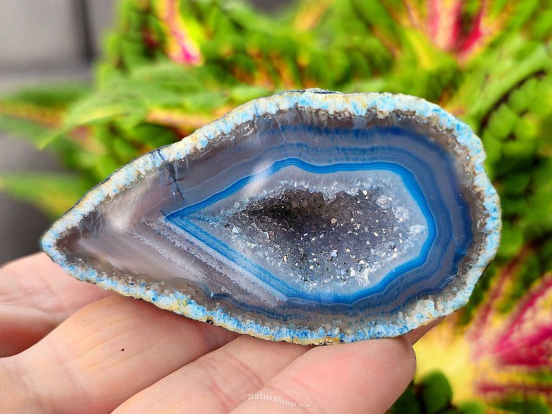 Agate geode turquoise 78g from Brazil