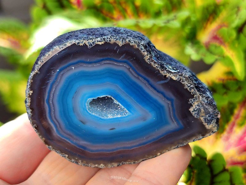 Agate geode turquoise 139g from Brazil