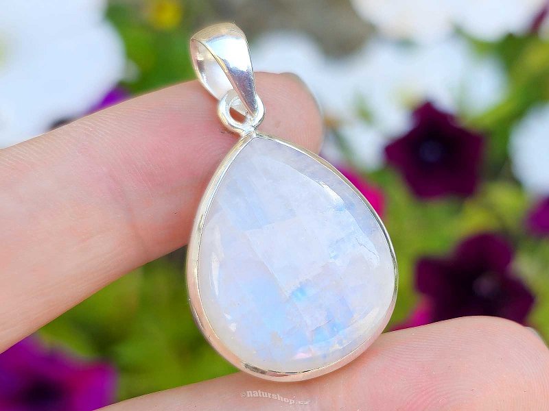 Moonstone drop silver Ag 925/1000 9.4g