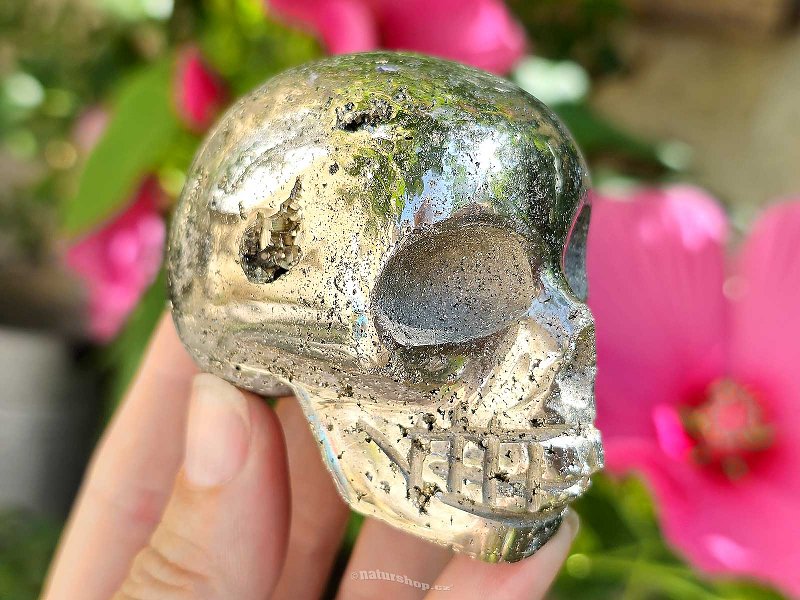 Pyrite skull 388g (Peru)