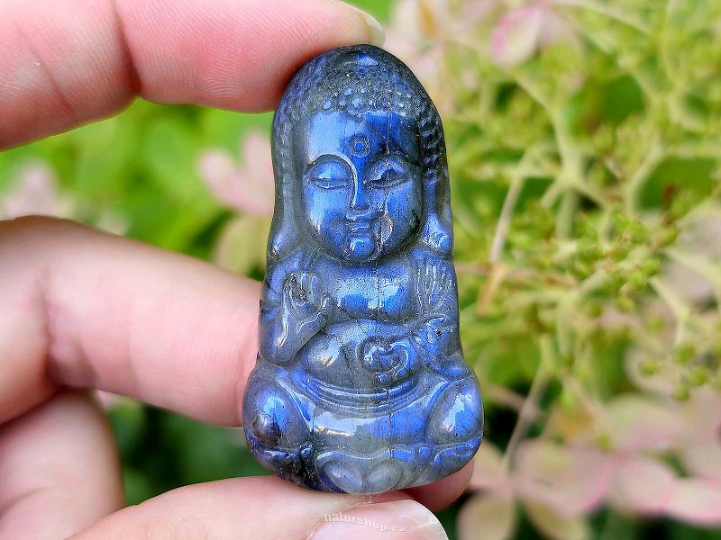 Labradorit mugle Buddha 15,7g