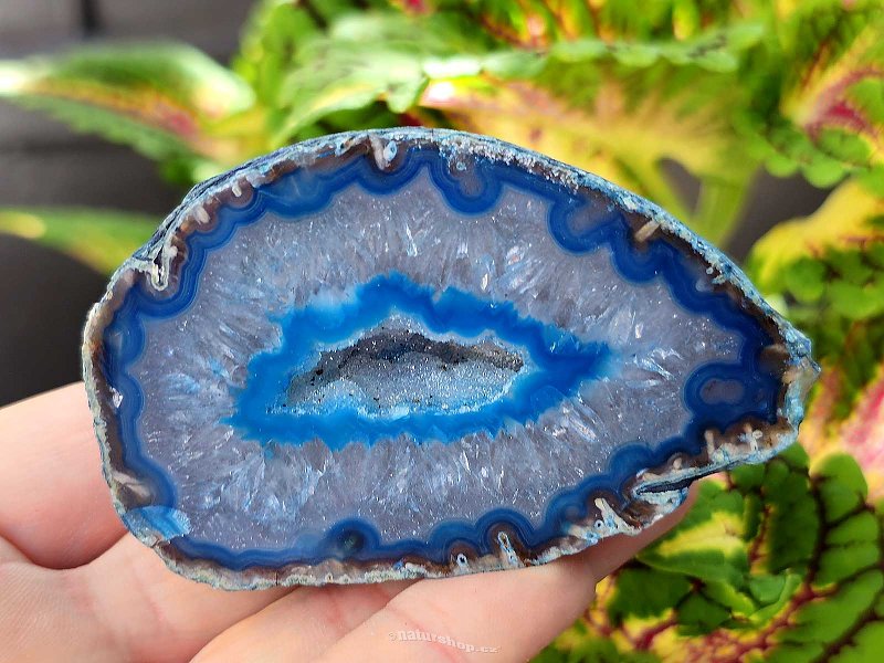 Agate geode turquoise 157g from Brazil