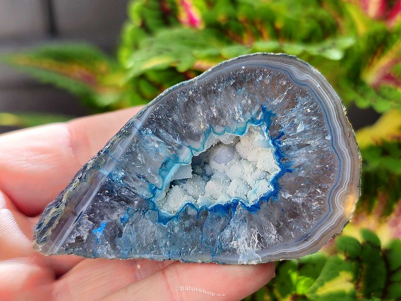 Agate geode turquoise 97g from Brazil