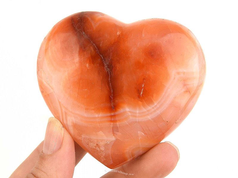 Carnelian heart 168g from Madagascar