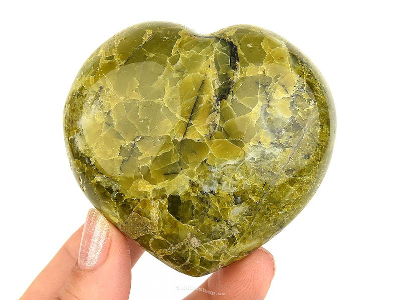 Heart opal green 229g from Madagascar