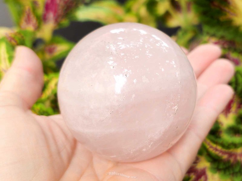 Rose quartz smooth ball Ø 61mm from Madagascar (316g)