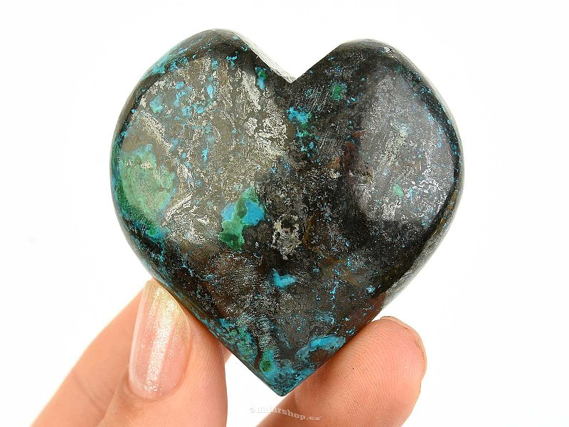 Heart chrysocol from Peru 81g