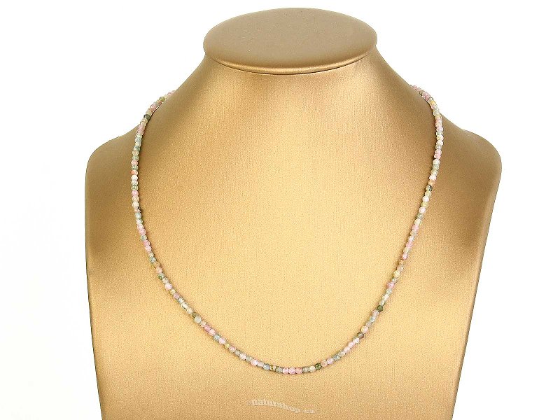 Necklace tourmaline multicolor facet cut Ag 925/1000 approx. 47cm