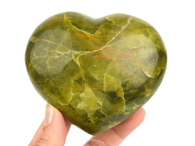 Heart opal green 429g from Madagascar