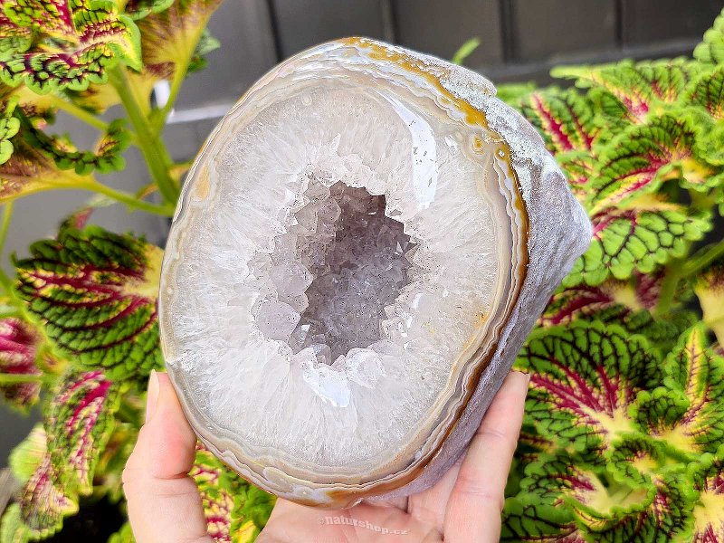 Geode large agate with cavity Brazil 1416g