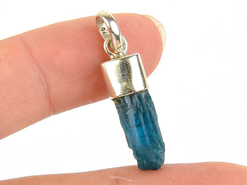 Apatite crystal pendant Ag 925/1000 2.3g