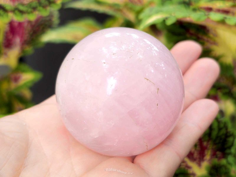 Rose quartz smooth ball Ø 51mm from Madagascar (193g)