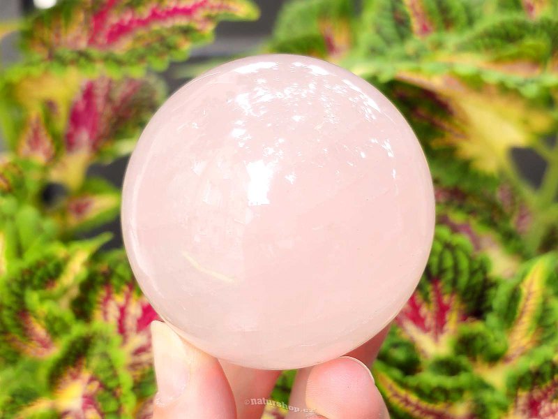 Rose quartz smooth ball Ø 60mm from Madagascar (313g)