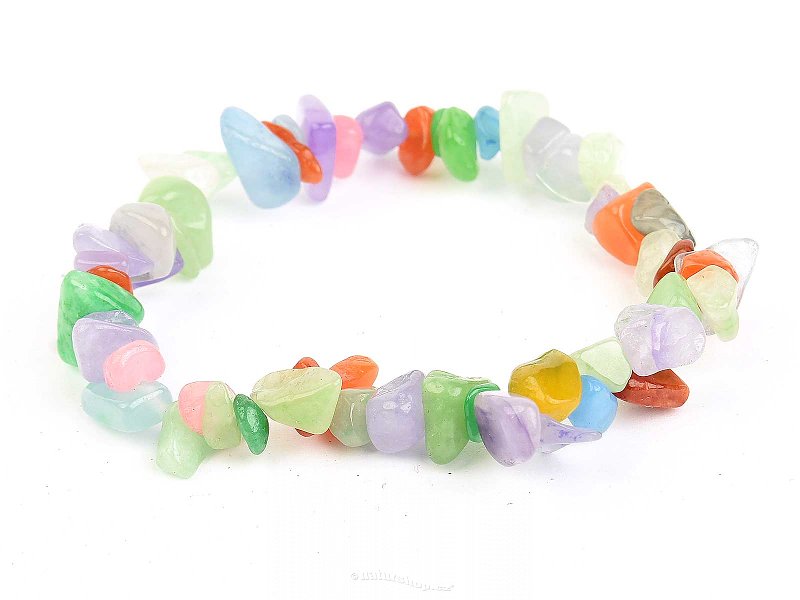 Multicolor bracelet chopped shapes