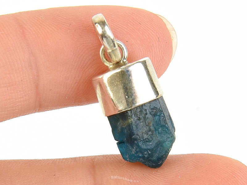 Apatite crystal pendant Ag 925/1000 3.5g