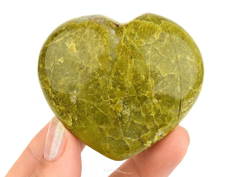 Heart opal green 101g from Madagascar