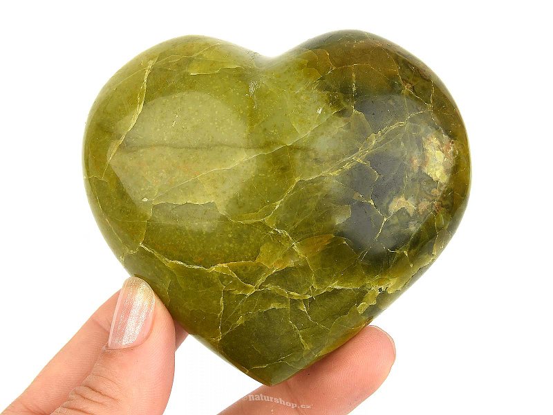 Heart opal green 279g from Madagascar